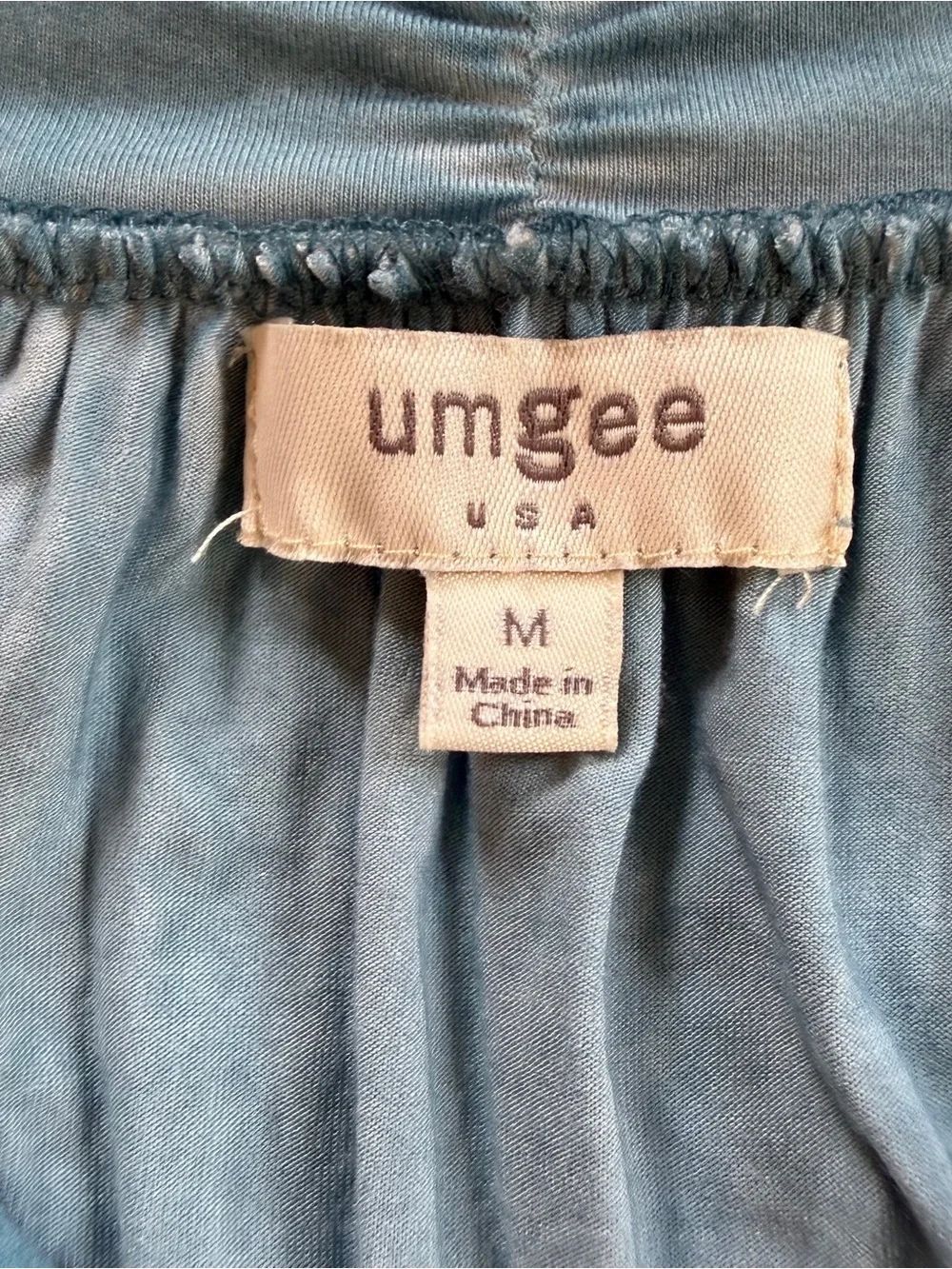 Umgee Light Blue Sleeveless Denim-Style Dress with Lace Trim - Picture 2 of 11